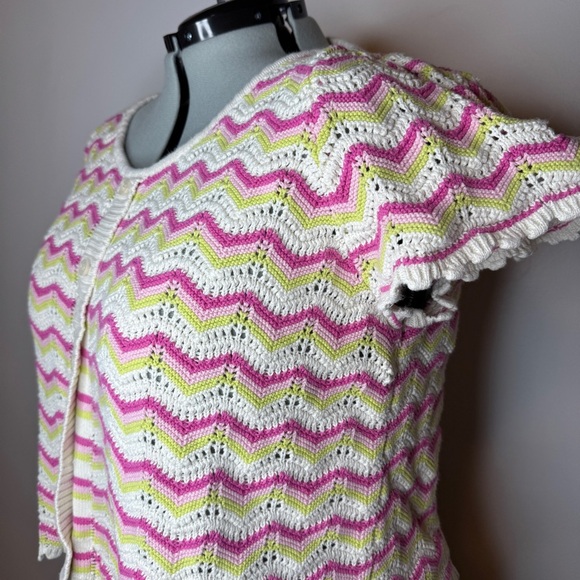 Torrid Pink White Knit Top - Picture 3 of 5